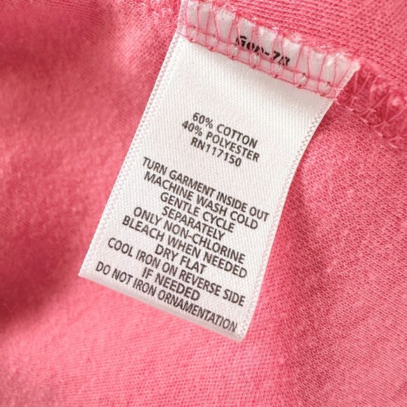 Quacker Factory Twin Set Women L Pink Cotton Embellished Beach Chair Y2K Vintage - Picture 8 of 11